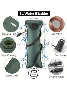 2pcs Hydration Pack, Hydration Backpack - Water Backpack With 2L Hydration Bladder-The Perfect Backpack For Outdoor Sports Cycling Skiing Hiking Running Camping Climbing Beach Bag Beach Essentials Beach Towel Organizer Beach Accessories Beach Stuff Holiday Bag Holiday Essentials For Summer For Vacation,Back To School