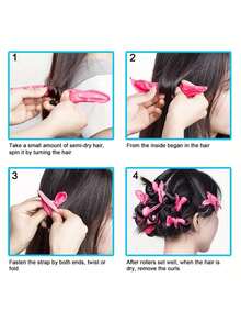 10/20/30 piezas Rizadores de cabello flexibles sin calor, rodillos de espuma para dormir por la noche para mujeres, rizadores de espuma suave con lunares para rizos y ondas naturales durante el sueño, herramientas de peinado de esponja DIY, colores oscuros o claros aleatorios, esenciales para volver a la escuela, viajes y vacaciones, accesorios para el cabello para mujeres - Multicolor - Ver 5