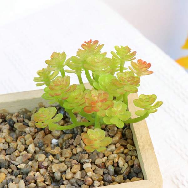 1pc/2pcs 24pcs Artificial Succulents For DIY Flower Arranging And Home Decor - Realistic Potted Green Plants For Weddings And Engagements, Seasonal Spring Classroom Decor - No Planter Included