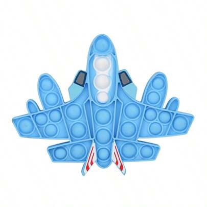Blauer Flugzeug Luftpolsterfolie Stressabbau Spielzeug, Fidget Toy, schnell knisterndes Entspannungsspielzeug für Erwachsene und Kinder, Partyspiel Dekor Geschenk für Weihnachten, Halloween, geeignet für Jungen, Mädchen, Kinder und Erwachsene