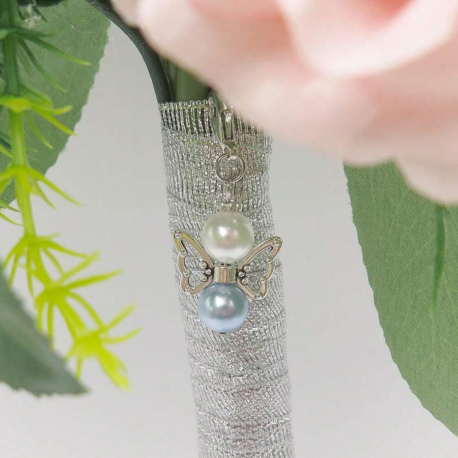 20pcs Angel Keychains Baby Showers Favors Including Angel Keychains Favor Boxes And Thank You Cards For Wedding Baptism Party Gifts - Blue - View 1