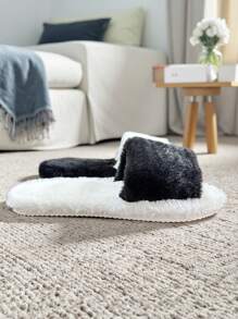 Pantuflas de mujer con parte superior de tela suave y diseño de corazones, pantuflas para interior y hogar - Cómodas pantuflas de verano para todas las estaciones, pantuflas de alfombra suave - Suela de material EVA, apropiadas para boda y fiesta