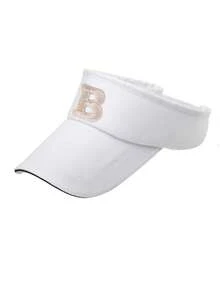 1 pieza Gorra de béisbol con bordado de letra para niños Letra A-Z Gorra de béisbol negra para niños y niñas Gorras visera de equipo deportivo Gorras con hebilla ajustable 8-16 años - Blanco - Ver 31