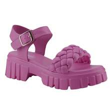 BELOVELY[High-2]Platform  Sandals For Women - Open Toe One Band Buckle Ankle Sandals Strap Block Heel Fashion Summer - Hồng - Xem 1