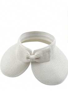 Faltbarer Sommerhut aus Stroh, leerer Oberteil, tragbarer Sonnenhut für Outdoor, großer Rand, Strandhut