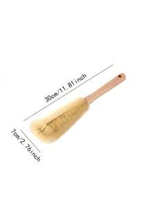 Cirelle 1pc Extended Wooden Handle Cup Brush Minimalist Style Easy To Store No Dead Corners Milk Bottle Insulated Cup Cleaning Brush Wall Breaking Machine Cleaning Tool Easy To Clean Kitchenware Strong Cleaning Power Tightly Knitted Wool Suitable For Home Use,Kitchen,Bathroom,Home,Household Suppliers