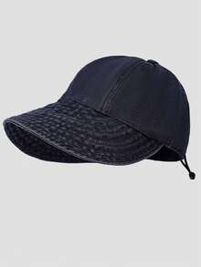 Gorra de béisbol plegable de color oscuro, sombrero de sol casual y versátil, adecuado para viajes, primavera y otoño - Multicolor - Ver 12