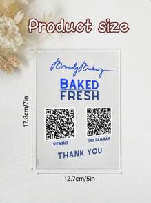 Custom QR Code Sign, Scan To Pay Sign, Small Business Sign, Shop Decor, Business Social Media Sign, Payment Sign, Acrylic Sign, Code Display Sign, Review Sign, QR Code Business Sign, Review Plaque, Small Business Marketing Sign, Acrylic Back To School