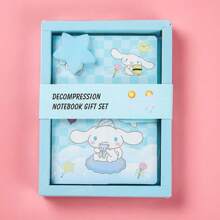Sanrio 1pc Sanrio Cute Stress Relief Notebook, Creative Diary Journal Gift For Students, Stationery School Supplies,Back To School