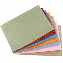 1/2/4 miếng lót bàn bằng vải, thích hợp để trang trí bàn tiệc cưới, miếng lót bàn bằng giấy bạc PVC tối giản và thời trang, miếng lót máy pha cà phê, thảm cách nhiệt chống trượt, thích hợp cho tiệc cưới, lễ kỷ niệm ngày lễ, cắm trại dã ngoại, trang trí bàn tiệc sinh nhật - Nhiều màu - Xem 2