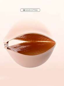 1 Pair Thickened 5cm Push-Up Adhesive Breast Pads With Free Adjustable Straps - Reusable Non-Slip Silicone Enhancers For Bras/Swimwear, Wedding/Yoga/Gym, Sweatproof & Seamless - Apricot - View 6