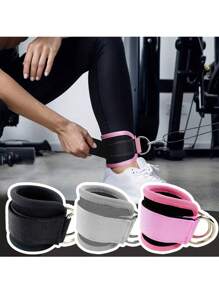 1 Pair Of Adjustable Ankle Straps, Cable Machine Accessories, Comfortable Adjustable Ankle Cuffs For Gym Fitness Exercises, Glute Kickbacks, Strength Training, Leg Muscle Strengthening Gym Accessories
