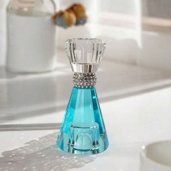 Elegante candelabro de cristal de doble cara, con un diseño general de moda y de alta calidad, que se puede usar como decoración del hogar para crear un ambiente refinado