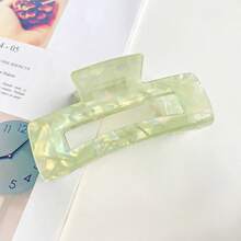 Holographic Rectangle Shaped Hair Clip For Women, Can Be Used For Making Bun, Updo, Ins Style Hair Accessory For Girls. Hair Claws Claw Clips Hair Clips Hair Jaw Clip Hair Clamps Hair Clutch Hair Catcher Clip