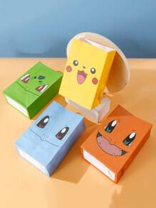 pokemon 1/7pcs Pokémon Cute Cartoon Square Bottom Bag, Kraft Paper Bag, Packing Bag, Tote Bag Is An Ideal Gift For Enthusiasts, Party Lovers And Collectors, Suitable For Birthday Party Decoration. Features: Can Be Given As An Ideal Gift, A Must-Have In Summer, Suitable For Summer Parties, Birthday Parties, Christmas, Halloween, Thanksgiving Parties Or Use