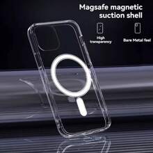 Funda protectora magnética de acrílico para teléfono móvil, cubierta protectora resistente a caídas, adecuada para iPhone16/15/14/13/12/11/Plus/Pro/Pro Max y otros modelos, regalo de vacaciones