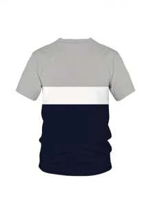Sommerlich atmungsaktives Lässig T-Shirt Set, Hip Hop Stil schwarzes & weißes Rundhalsen T-Shirt mit Kordelzug Shorts, Polyesterstoff Klassisches Design, Herren leichte Lässig Outfit, Herren Große Größen Kurzarm Shorts Set