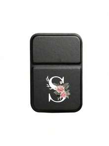 1 chiếc gương trang điểm mini gấp gọn cầm tay, in hình hoa hồng và chữ cái trắng từ A-Z, có chân đế, gương trang điểm du lịch, sản phẩm làm đẹp, gương trang điểm để bàn, gương gấp hình chữ nhật nhỏ gọn, tối giản và thời trang, gương trang điểm tiện lợi khi đi du lịch, món quà tốt nhất cho mẹ và giáo viên. - màu đen - Xem 14