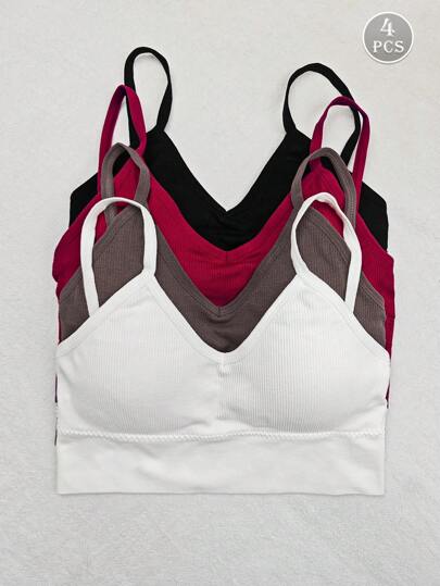 Seamless Gestreepte Camisole Bras Verleidelijke Com Tafel Supportive Intimates view 2