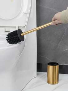 Stainless Steel Gold Toilet Brush And Holder Set Brushed Gold Bathroom Accessories Toilet Bowl Brush And Holder Bathroom Toilet Brush Brushed Gold Toilet Handle Toilet Brush,Bathroom - Gold - View 10
