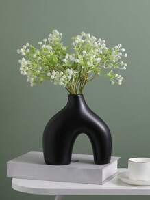 1 pièce Vase debout en résine, création créative minimaliste abstraite irrégulière, style Ins pour la décoration de la maison. Vase pour fleurs fraîches/sèches, pour le salon, la chambre à coucher, le bureau. Accessoire décoratif (plantes non incluses)