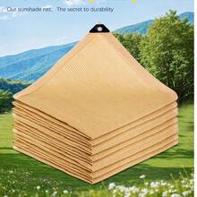 [米色遮阳帘 1 件装] 加厚防紫外线汽车遮阳帘，便携式隔热户外遮光罩，车载遮阳帘套装，适用于家居和旅行 - 米色 - 查看 5