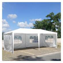 10x20' Outdoor Garden Gazebo Wedding Party Tent Canopy Marquee With 6 Removable Sidewalls White - Multicolor - View 3