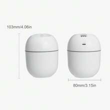 A 2 Pieces Set (Humidifier + USB Fan) Combination, Bring Cool Breeze To People,USB Portable Cold Mist Humidifier, USB Plug-In Small Fan, Featuring 2 Mist Modes, 7-Color Lights And Automatic Shut-Off - Very Suitable For Travel, Home And Bedroom, Applicable For Travel, Home, Office, Car, Party, Valentine's Day Gift