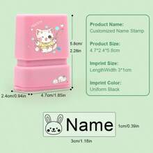 Individuell gefertigter Name personalisierter Stempel DIY Namenssiegel Kleidung Kapitel nicht leicht zu verblassen Sicherheitsnamenstempel Geschenk, personalisierte Stempel, angepasste Stempel, Schulmaterial
