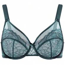 HSIA Enchante Floral Lace Underwire Unlined Unpadded Plus Size Full Coverage Bra - Black - View 8