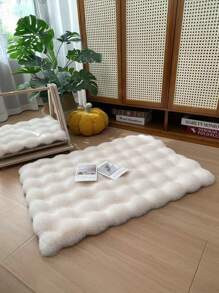 1 pieza Alfombra de peluche cuadrada de suave crema francesa, adecuada para gatos y perros, mini alfombra multifuncional para dormir y ocio, cómoda y fácil de cuidar, ¡un regalo ideal de suministros para mascotas! Cama de descanso para mascotas para invierno y todas las estaciones, 5 opciones de color