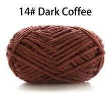 50 g/paquet, 60 m/paquet de fil à tricoter épais fait main (couleur aléatoire) pour tricoter des écharpes, crocheter des chaussures, des poupées et plus