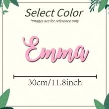 1pc Personalized Wooden Name Plate, No Electricity Needed, Customized Letter Wall Decor, Boho Style, Suitable For Living Room, Bedroom, Unique Customized Gift For Birthday, Party, Wedding, Graduation, Christmas, Halloween
