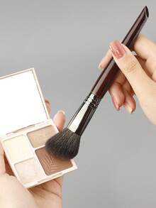 RANCAI 14pcs Animal Hair Makeup Brush Set, Soft Eyeshadow Brushes, Professional Angled Wooden Handle High-Quality Full Makeup Brush Set, Makeup Tools For Eye Makeup, Blush, Powder, Eyebrow - Multicolor - View 9