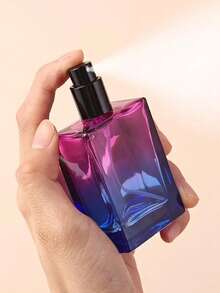 1 szt. Szklane butelki na perfumy Gradient 1oz/30ml - Wymienne butelki z atomizerem do drobnej mgiełki, podróżny rozmiar, przenośny kwadratowy design do perfum, olejków eterycznych i balsamów