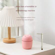 A 2 Pieces Set (Humidifier + USB Fan) Combination, Bring Cool Breeze To People,USB Portable Cold Mist Humidifier, USB Plug-In Small Fan, Featuring 2 Mist Modes, 7-Color Lights And Automatic Shut-Off - Very Suitable For Travel, Home And Bedroom, Applicable For Travel, Home, Office, Car, Party, Valentine's Day Gift