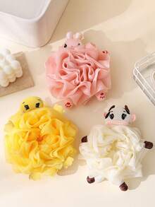 1 phụ kiện tắm cho bé, miếng bọt biển tắm tẩy tế bào chết 2 trong 1 & xơ mướp, găng tay tắm chống trượt cho bé, thiết kế treo dày, miếng bọt biển tắm mềm mại và không rụng, khăn tắm 2 mặt cho bé - Nhiều màu - Xem 3