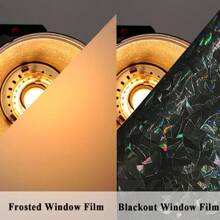1pc 100% Blackout 3D Prism Privacy Window Film, Darkens Room, Rainbow Effect, Static Cling, Heat Control, UV Protection, For Home & Office Room Decor Home Decor Living Room Decor Curtains