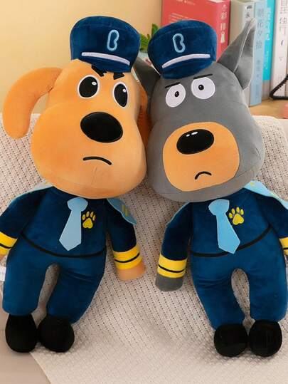 1个30厘米/11.81英寸毛绒拉布拉多警长宝宝玩偶，可爱卡通安抚玩偶，儿童睡眠礼物，批发毛绒玩偶，生日礼物，可爱女孩抱枕，警长男孩布偶，狗狗毛绒玩偶，儿童节礼物