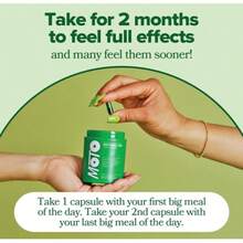 MOTO Vegan Metabolism Vitamins | 2 Capsules Per Serving | 60 Capsules Total | Boost Cellular Energy, Control Cravings & Enhance Metabolism With Green Tea, Black Cumin Seed & Vitamin B12 | Dietary Supplement For Daily Use - 1 pcs - 查看 7