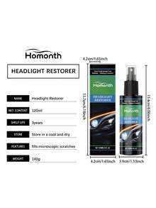 Spray de limpieza de faros del coche - Mantenimiento de faros del coche, limpia, pule y abrillanta los faros