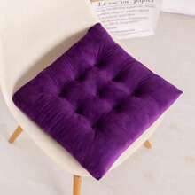 1PC Autumn And Winter Solid Color Plush Cushion, Can Also Be Used As A Cushion, With Fixed Rope, Suitable For Computer Office, Driving And People Who Need To Sit For A Long Time Room Decor Aesthetic Room Decor Home Decor Living Room Decor Chair Office Chair Chair Cushion Seat Cushion Back To School School Supplies