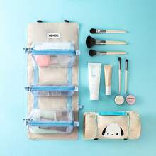 Miniso Sanrio Pochacco Two In One Foldable Bag For Makeup And Toiletries 100 Polyester(1PC) - Multicolor - View 2
