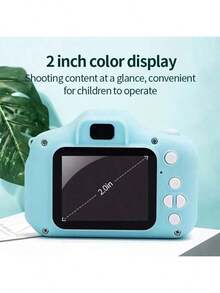 Mini cámara digital para niños toma fotos y videos juguetes SLR pequeño HD videocámara portátil regalo educativo creativo niños - color aleatorio - Ver 2