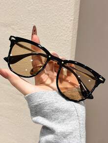 春季 1 件装时尚经典优雅女士时尚眼镜，适合街拍音乐节热带海滩度假时尚配饰，适合所有脸型