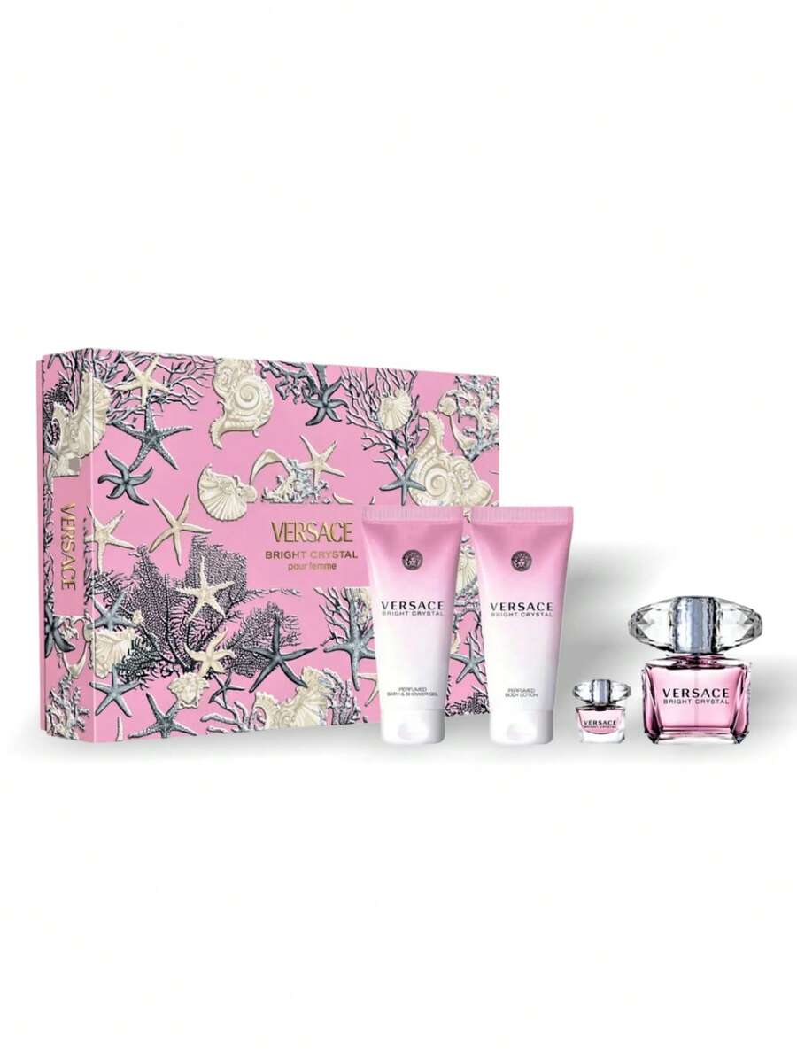 BỘ NƯỚC HOA VERSACE BRIGHT CRYSTAL EDT 90ML + BL 100ML + BSG 100ML + EDT 5ML - Nhiều màu - Xem 1