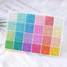 3000pcs Dopamine Color Macaroon Pearl Bead Jewelry Making Kit, Suitable For Handmade Bracelets, Necklaces, Earrings, Waist Chains And Other Accessories For Girls - Multicolor - View 4