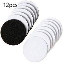 12 bucăți/set benzi de fixare cu cârlig și buclă adezive rezistente, 1 inch X 4 inch, material din poliamidă, impermeabil și fără reziduuri, potrivite pentru casă, birou și instalare auto