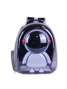 Mochila transportadora de mascota transpirable y portátil, bolsa de transporte para gatos de gran capacidad, diseño de cápsula espacial - Multicolor - Ver 11