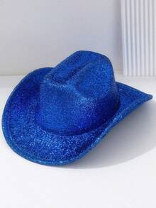 1 pieza Sombrero de copa neutro para hombres y mujeres con acabado cepillado y unicolor brillante, estilo punk con ala ancha, adecuado para fiestas, eventos con tema occidental, reuniones, fiestas de compromiso, juegos de roles, ceremonias de graduación, fiestas de disfraces, festivales, bodas, celebraciones de cumpleaños, festivales de música, ceremonias de mayoría de edad, de moda y versátil - color sólido - Ver 10